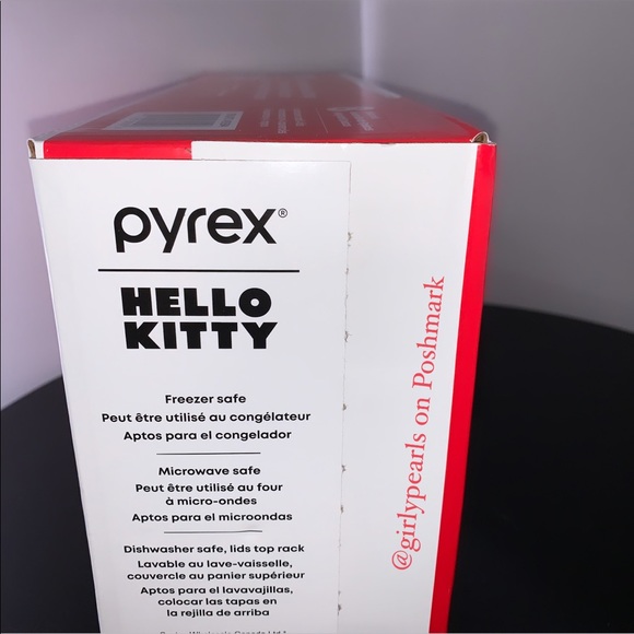 Pyrex Hello Kitty Containers 8 Piece Set NEW - Picture 7 of 9
